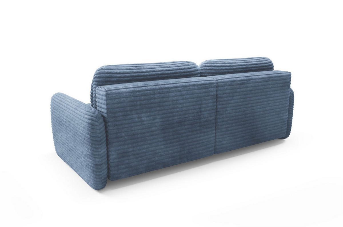 ECKSOFA Simone Mit Schlaffunktion - Blau, Holzwerkstoff/Textil (240/165cm) - Fun Möbel