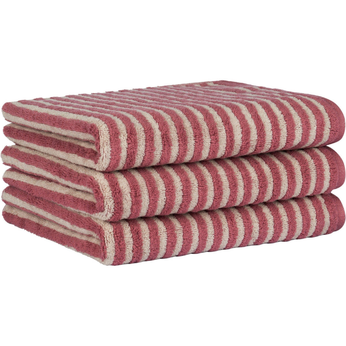 HANDTUCH LINES RINGEL 6255 PEPPER - 33 - Braun, Textil (50/100cm) - Cawoe