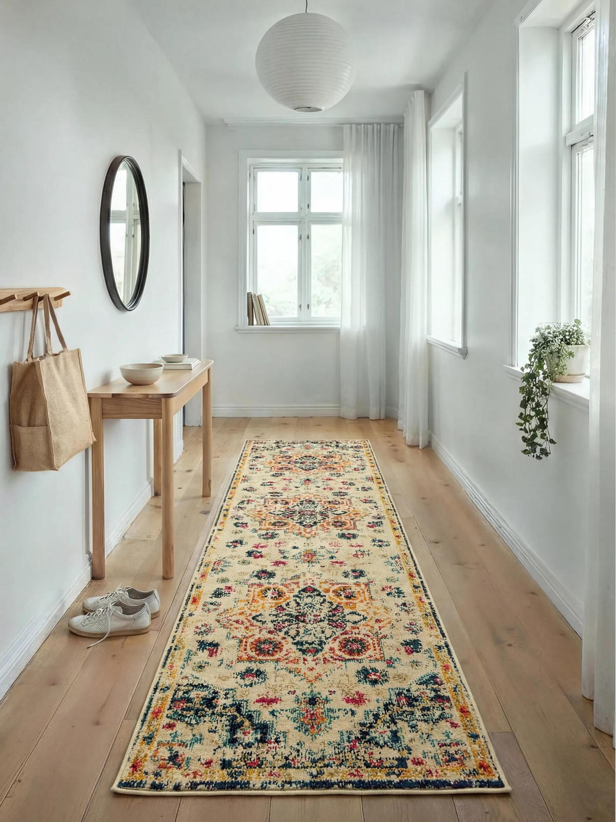 LÄUFER Casa Multicolor 70/240 cm - Multicolor, Naturmaterialien/Textil (70/240cm) - benuta