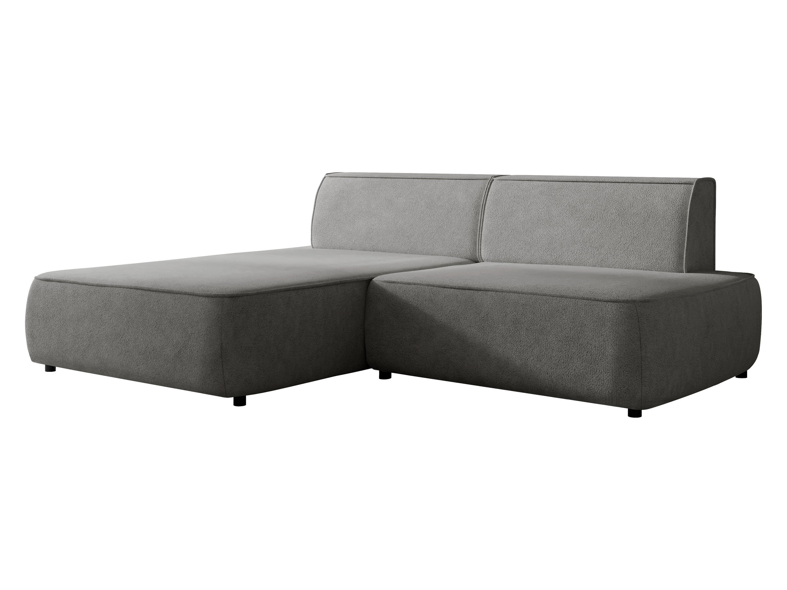 ECKSOFA Zuno, Seite: Links - Anthrazit/Schwarz, Holz/Kunststoff (254/162cm) - MIRJAN24