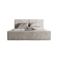 POLSTERBETT Lesti 180x200 cm, Grau - Grau, Textil (180/200cm) - Fedve