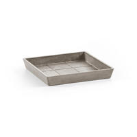 BLUMENTOPFUNTERSETZER Square 38,5/38,5/3,4 cm Taupe - Taupe, Kunststoff (38.5/3.4cm) - Ecopots