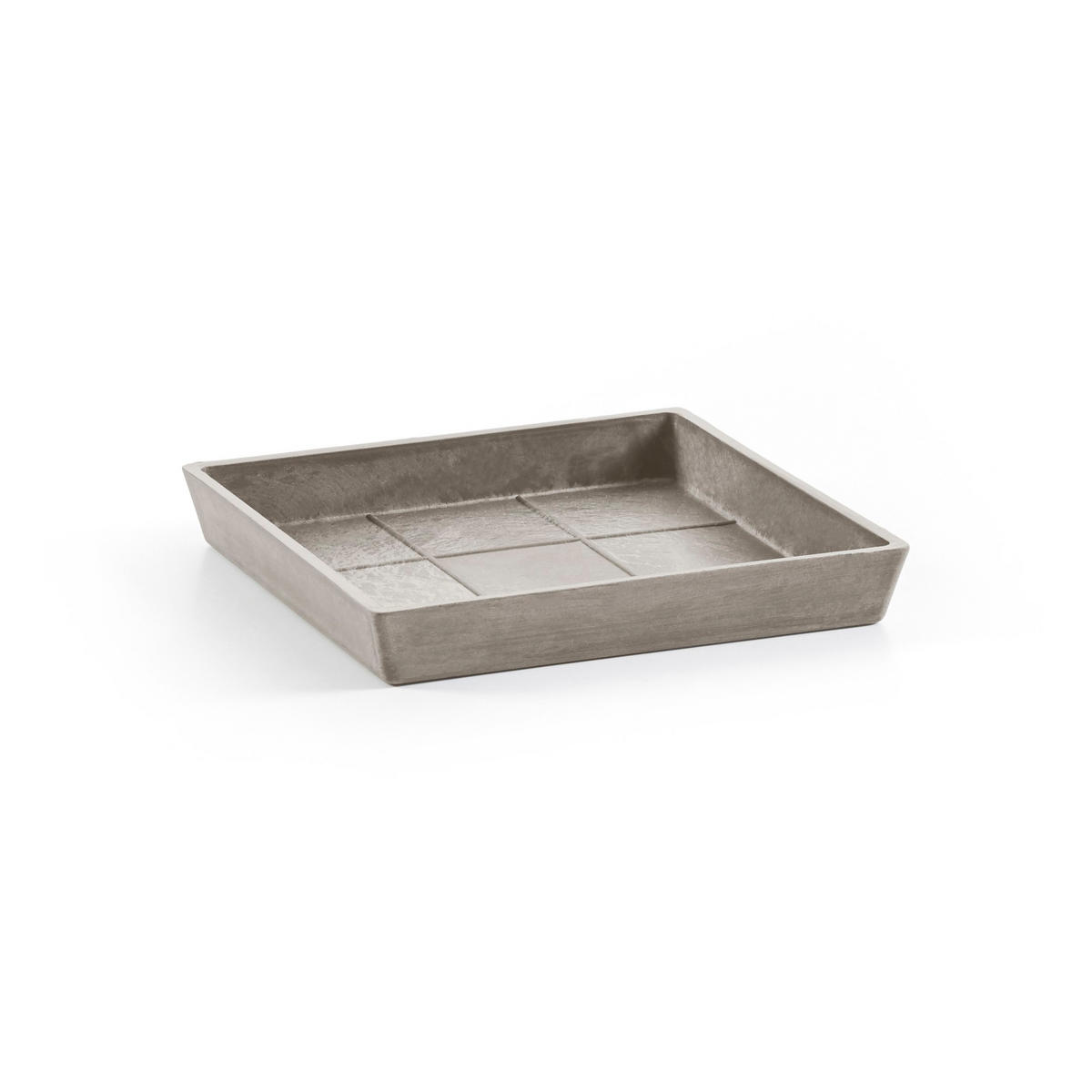 BLUMENTOPFUNTERSETZER Square 38,5/38,5/3,4 cm Taupe - Taupe, Kunststoff (38.5/3.4cm) - Ecopots