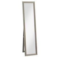 STANDSPIEGEL, Ganzkörperspiegel mit Ständer, freistehender Wandspiegel, Grau - Grau, Glas (40/155/37cm) - HOMCOM