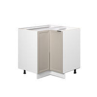 ECKUNTERSCHRANK Fame-Line GrauBeige 80.5 cm ohne AP - Weiß/Grau, Holzwerkstoff (80.5/82/51.6cm) - Vicco