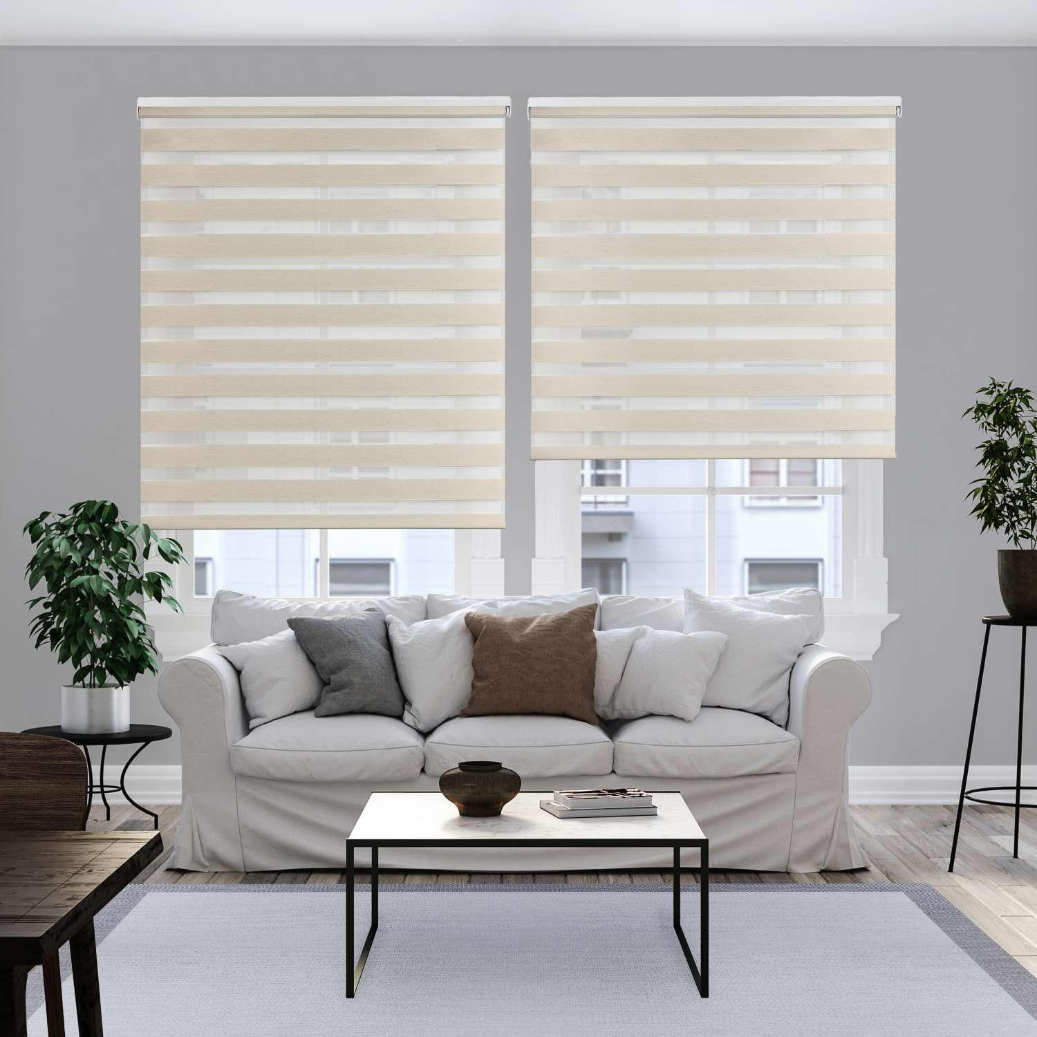 DOPPELROLLO Beige 140x250 cm - Beige, Kunststoff (140/250cm) - STORESDECO