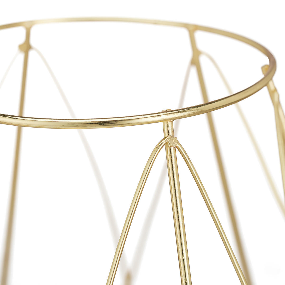 TEELICHTHALTER - Goldfarben, Glas/Metall (14cm) - Relaxdays