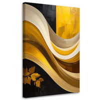 LEINWANDBILD 3D und geometrisch 70x100cm - Gelb, Textil (70/100cm) - Feeby