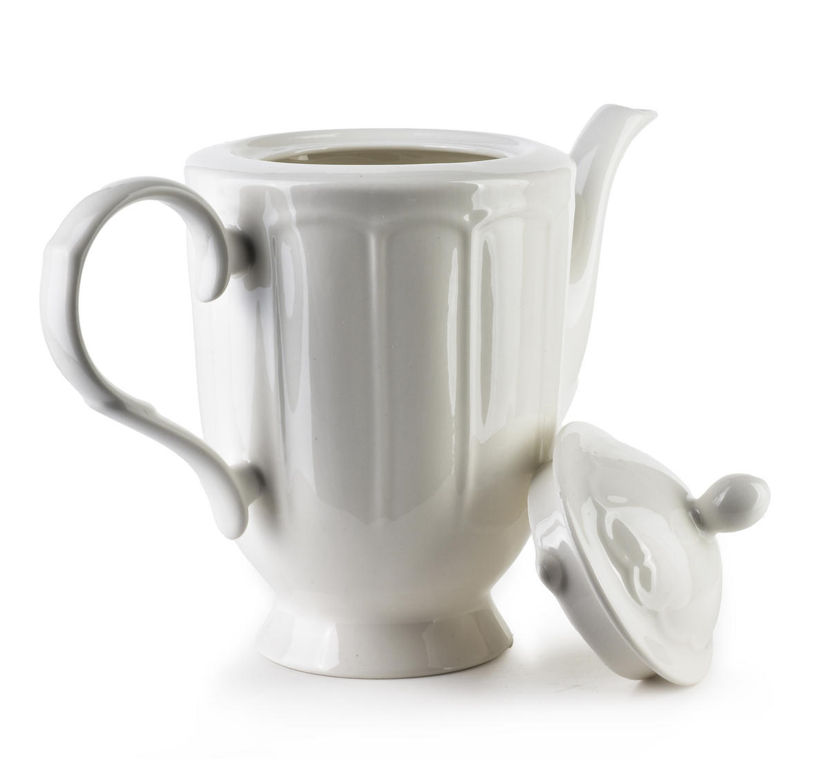 KRUG Hella Weiß 27/13/22.4 cm Keramik - Weiß, Keramik (1.4L) - Mondex