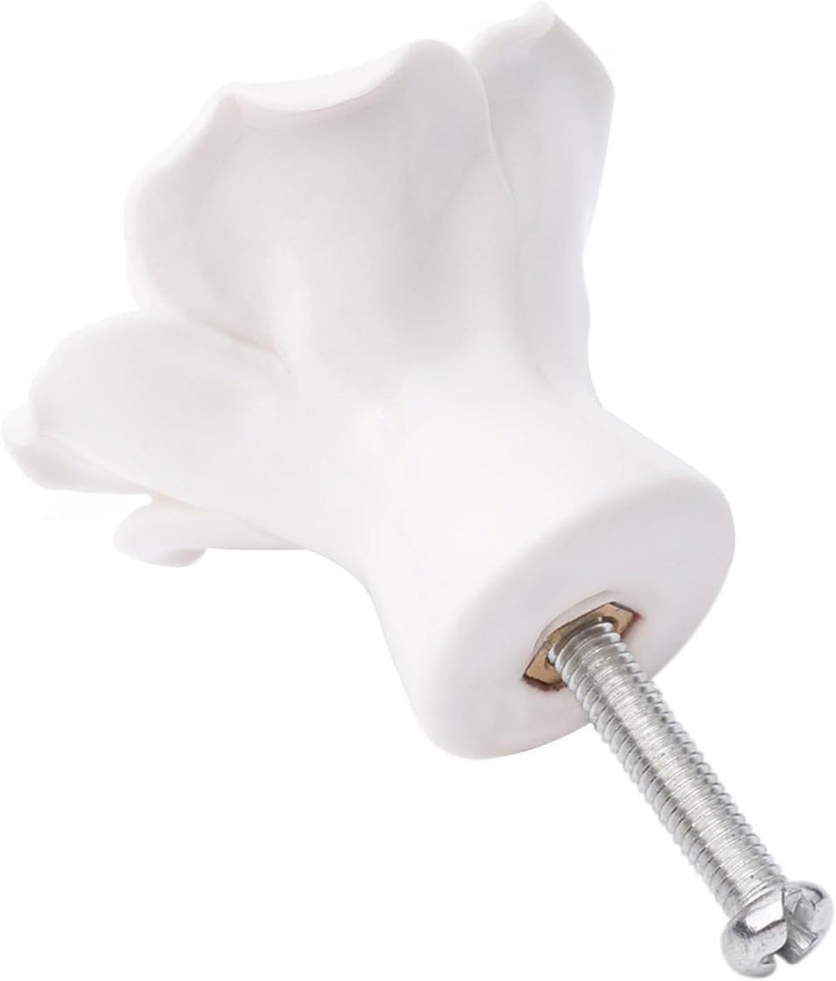 SCHRANKKNOPF Keramik 4er-Set - Weiß, Keramik (0.36/2/0.42cm)