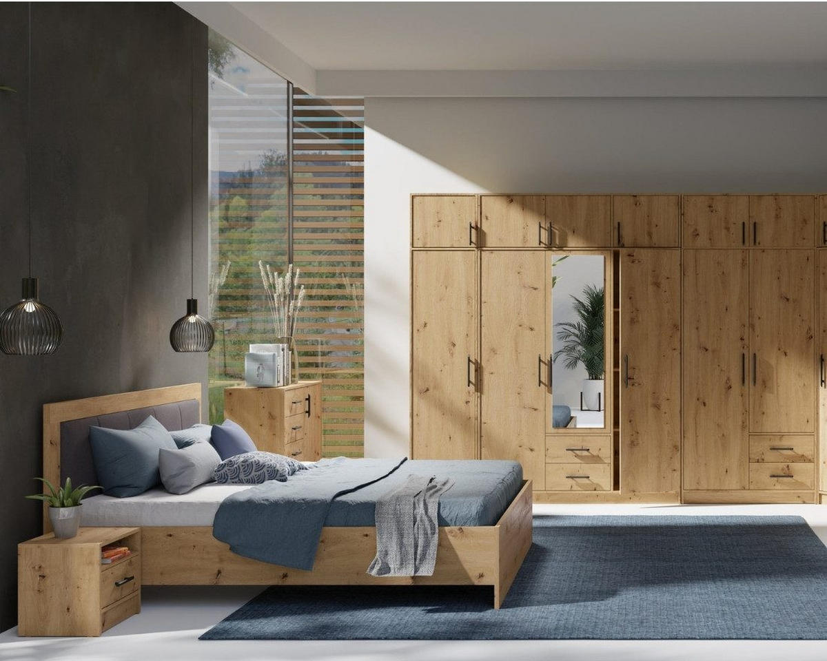 NACHTTISCH SAM SR7 in Eiche Artisan - Eiche Artisan, Holzwerkstoff (40/40/35cm) - Deine Möbel 24