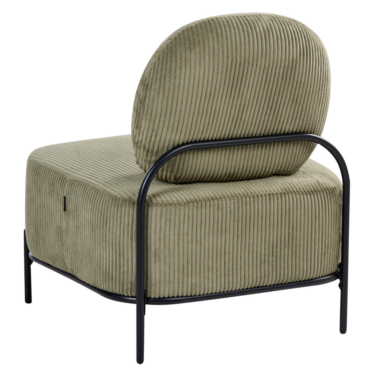SESSEL Cord Grün Lunde - Grün, Textil (67/81/74cm) - Beliani