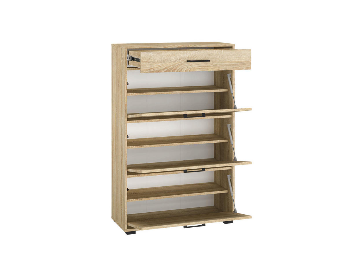 SCHUHSCHRANK – 60 cm – Caro – Sonoma Eiche - Sonoma Eiche, Holzwerkstoff (60/126/34cm) - hi-markt