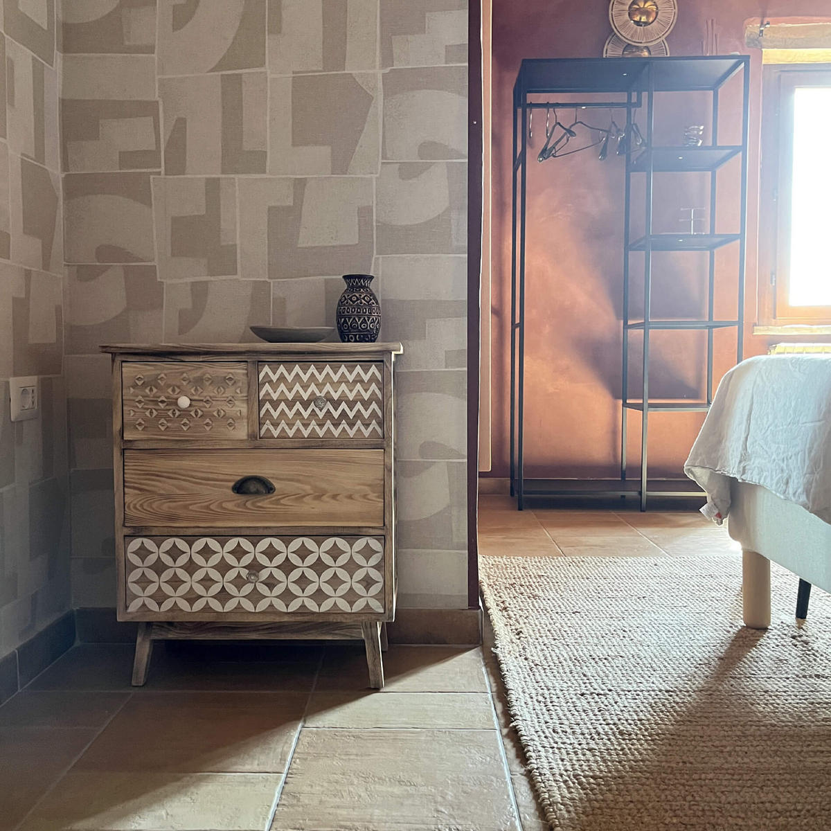 KOMMODE Weiß 30/56/65 cm - Weiß, Holz (30/65/56cm) - Mobili Rebecca