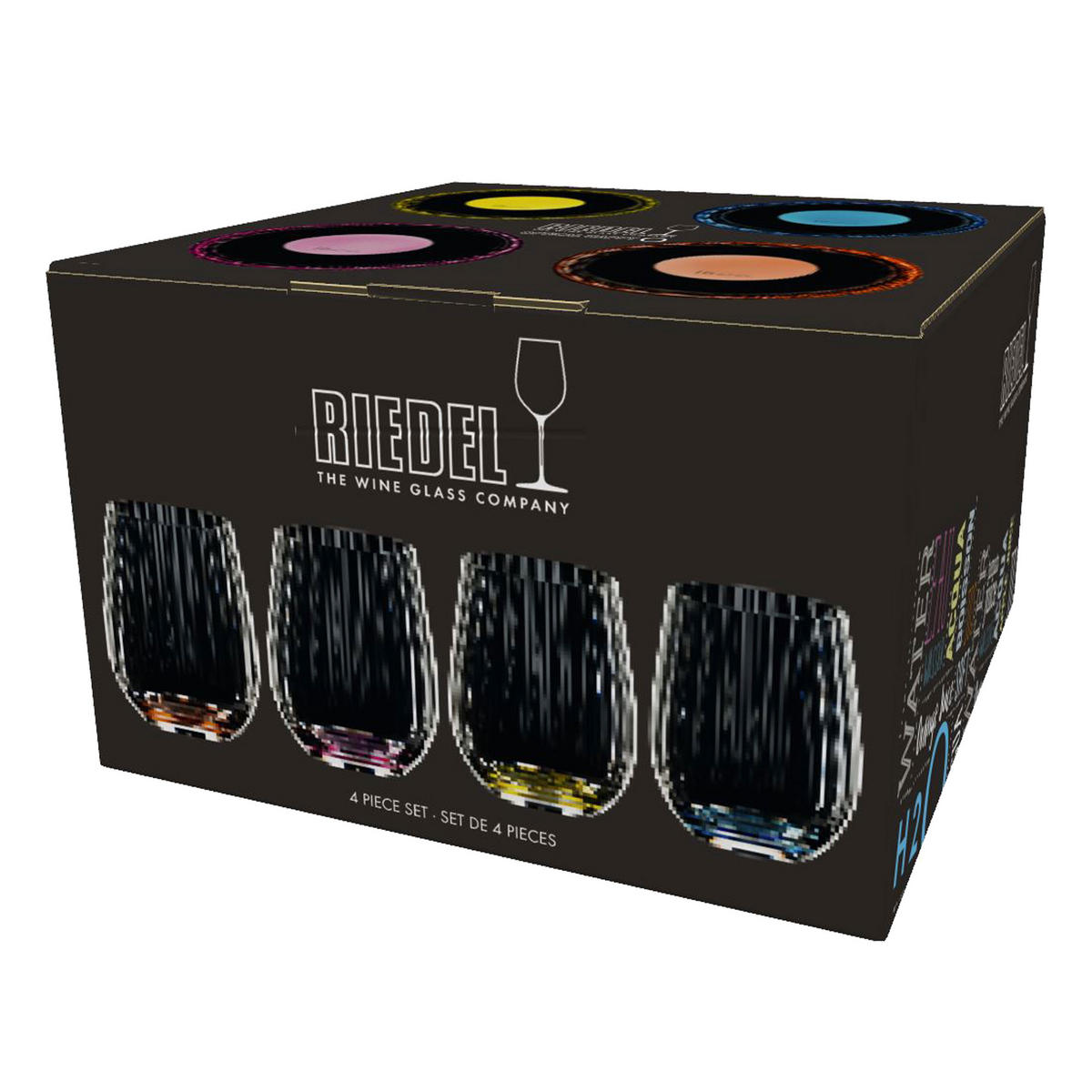 TUMBLER Collection Optical Happy O, 4er Set, Glas, 344 ml - Transparent, Glas (0.34L) - Riedel