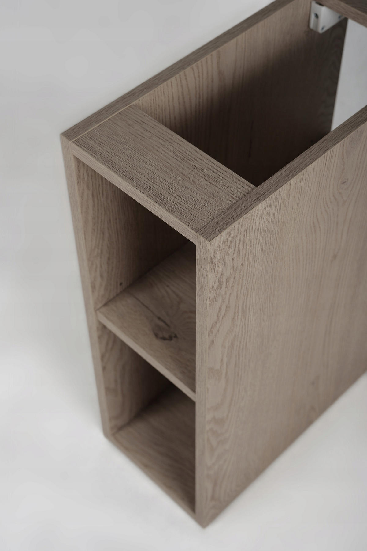 WASCHBECKUNTERSCHRANK SIMPLE 140cm mit Arbeitsplatte und mit einem Regal Eiche Dunkel - Wildeiche, Holz (140/62/46cm) - Rodan