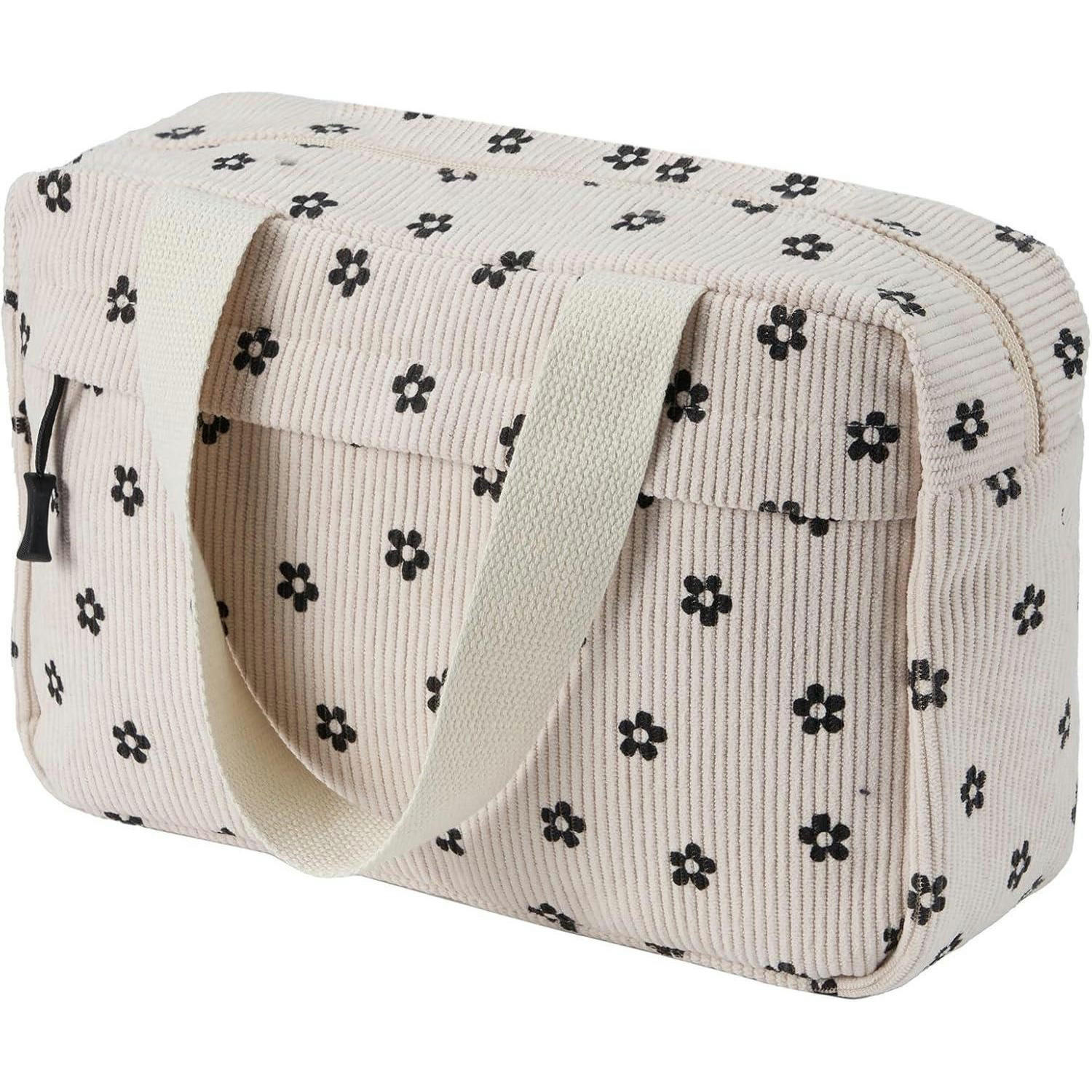 KULTURTASCHE Cord Damen Beige-c 30 cm - Multicolor, Textil (18/2/26cm)