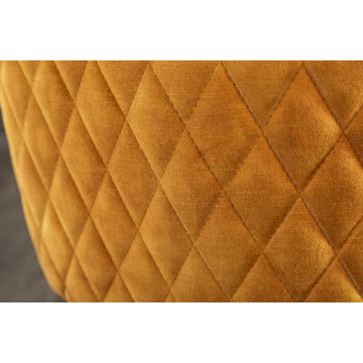 ARMLEHNSTUHL EUPHORIA Samt Senfgelb, Schwarz - Gelb/Schwarz, Textil/Metall (58/82/60cm) - riess-ambiente