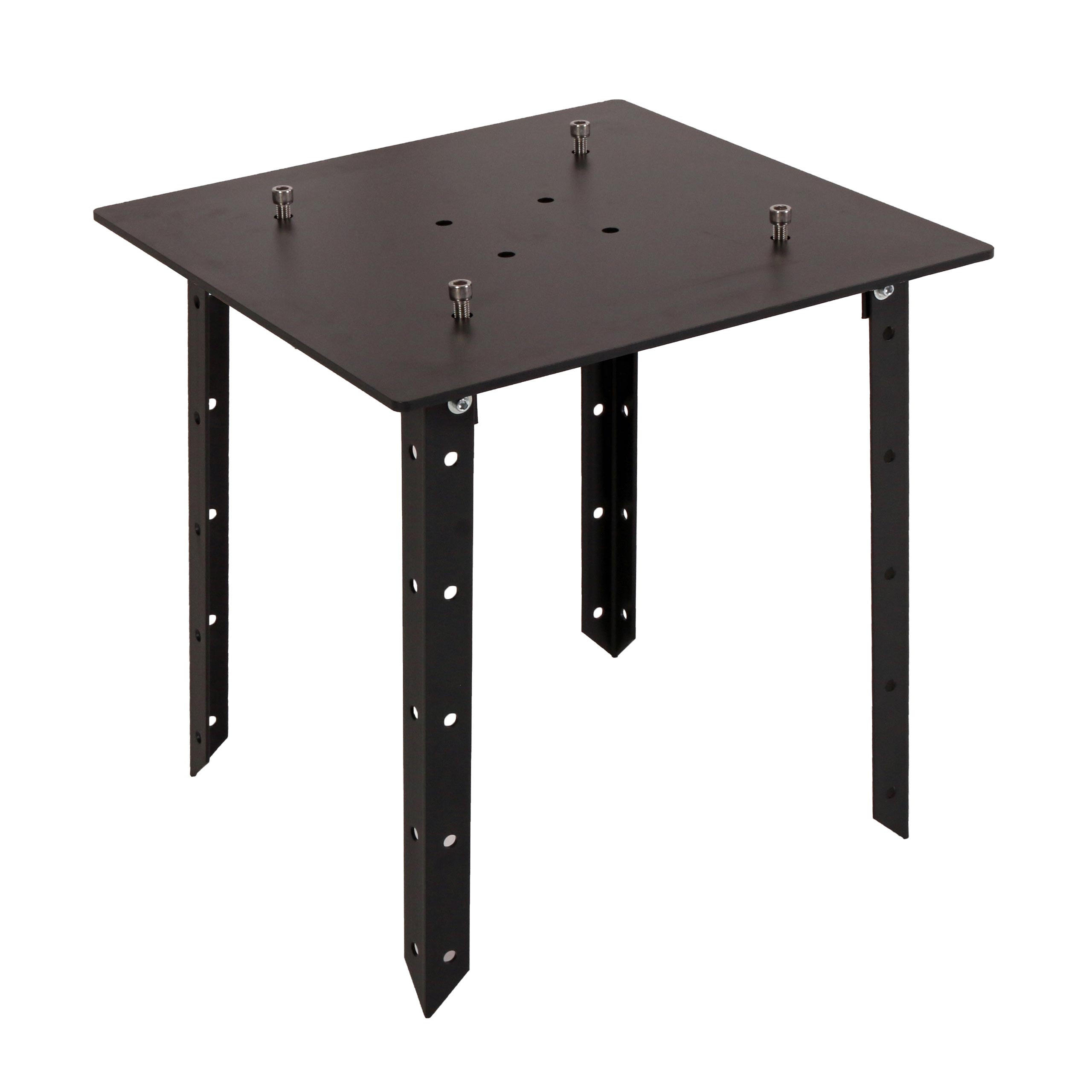 BODENPLATTE SCHIRM PRO Schwarz - Schwarz, Metall (55/55cm) - MCW