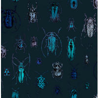 VLIESTAPETE Bugs 1000x52cm - Blau, Papier/Kunststoff (52/1000cm) - Superfresco Easy