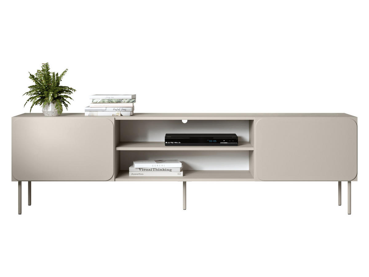 TV-LOWBOARD Rafael 200 EF - Kaschmir, Holzwerkstoff/Metall (200/58/40cm) - MIRJAN24