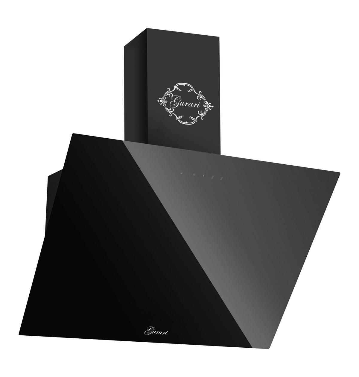 DUNSTABZUGSHAUBE GCH D 286 BL 6 PRIME + Umluftset, 60 cm Schwarz Glas - Schwarz, Glas (60/38.5/38cm) - Gurari