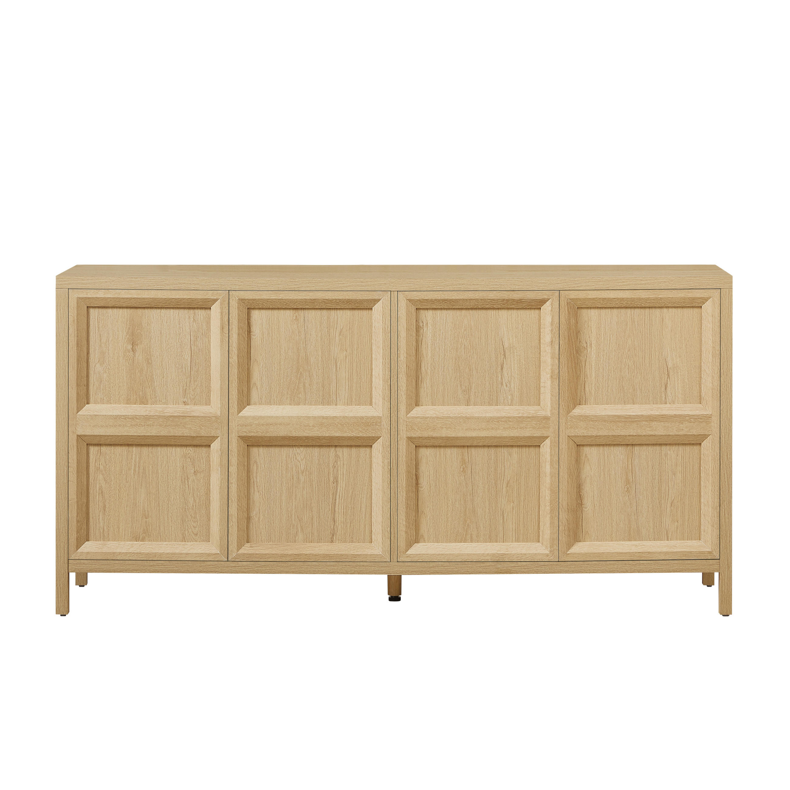 SIDEBOARD Eichefarben 160/40/80 cm - Eichefarben, Holzwerkstoff (160/80/40cm) - PANGIVO