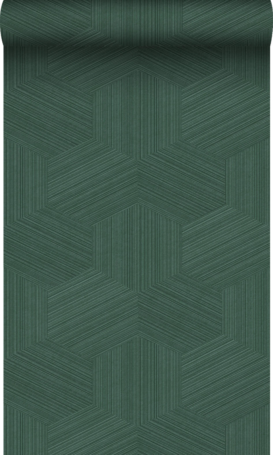 TAPETE 3D-Muster 50 x 900 cm - Grün, Papier (50/900cm) - Origin Wallcoverings