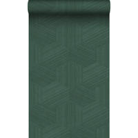 TAPETE 3D-Muster 50 x 900 cm - Grün, Papier (50/900cm) - Origin Wallcoverings