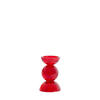 KERZENHALTER Itinga Rot Ø9,5/15,5 cm - Dunkelrot, Glas (9.5/15.5/9.5cm) - Light & Living