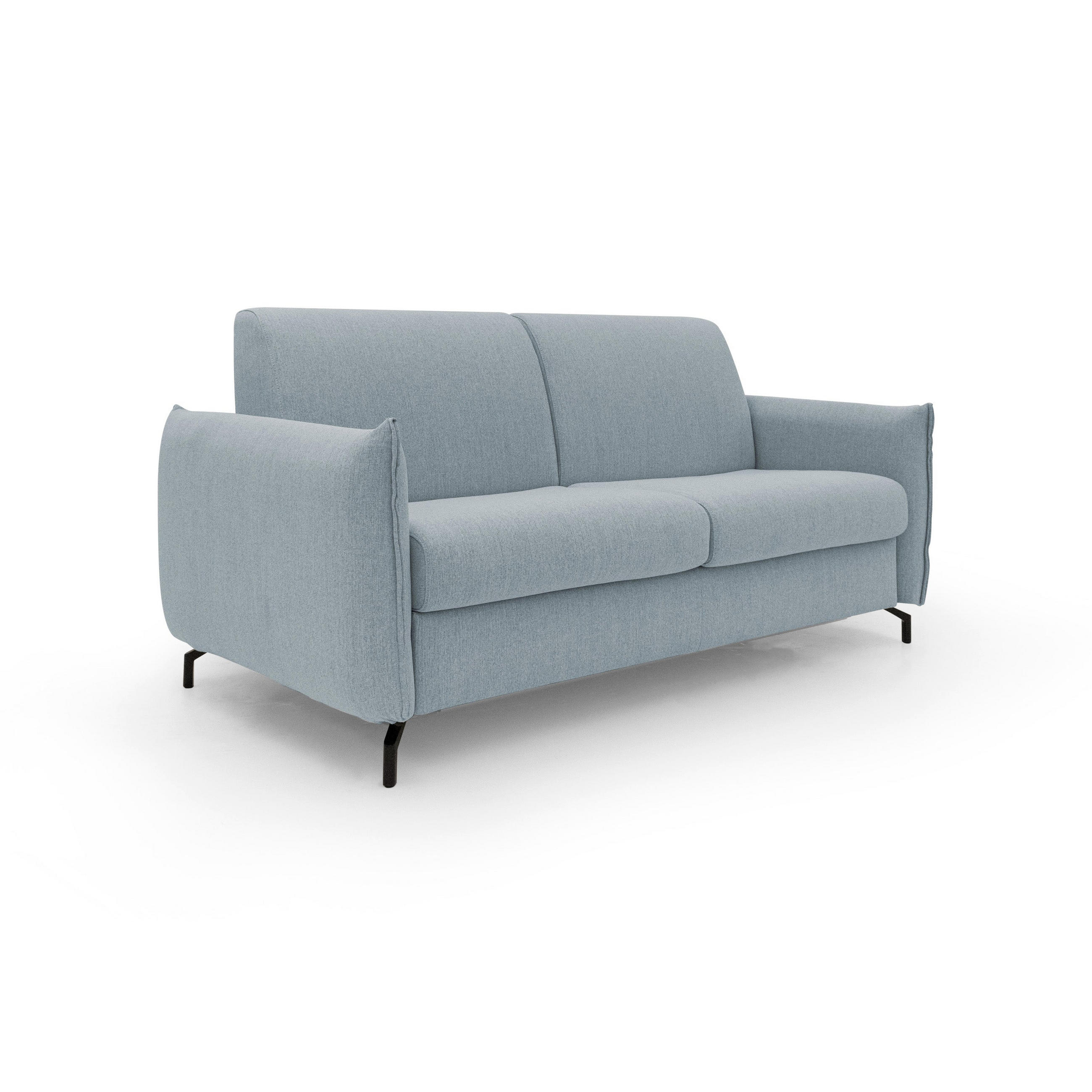 SCHLAFSOFA Scarlet - Hellblau, Textil (175/95/96cm) - Divani.store