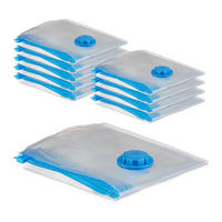 10XVAKUUMBEUTEL - Transparent, Kunststoff (60/80/0.7cm) - Relaxdays