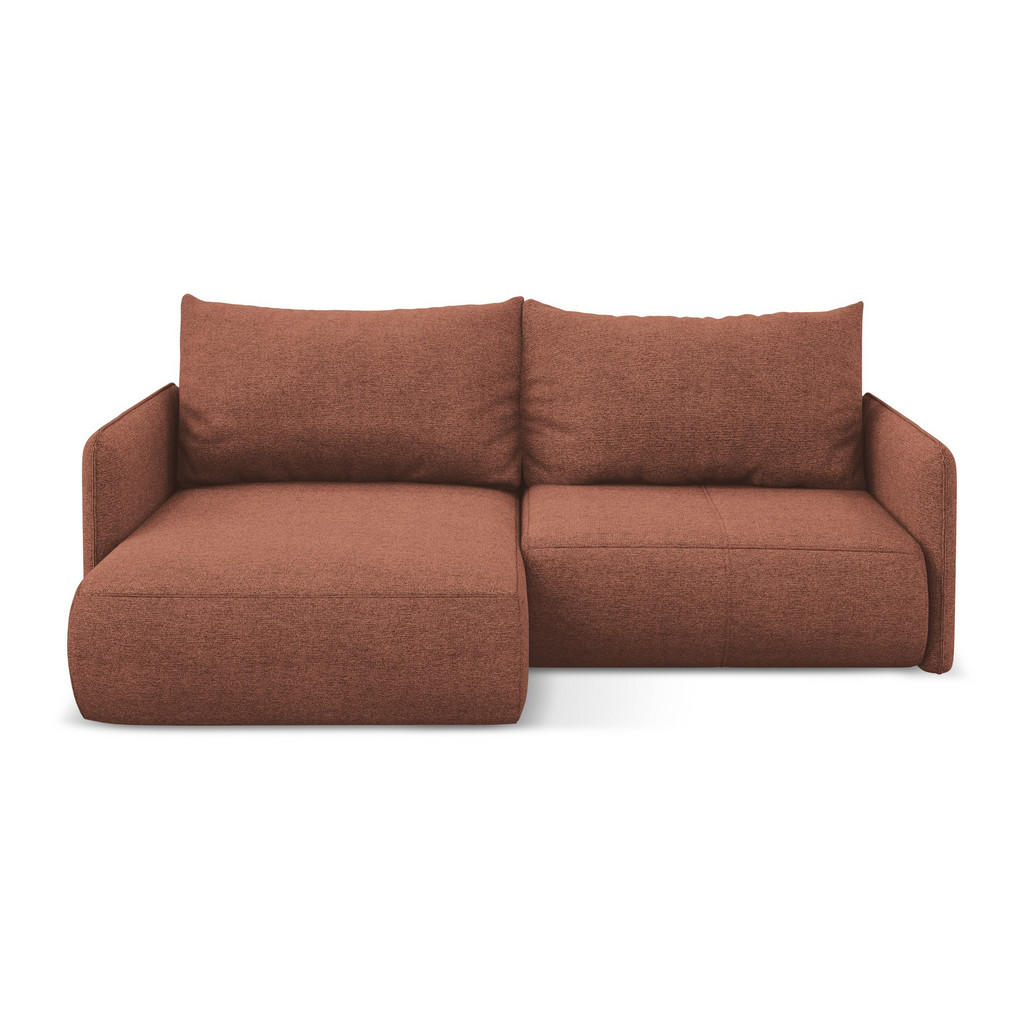 Thumbnail - Makamii Ecksofa, Hellrosa, Textil, Füllung: Schaumstoff, L-Form, Ottomane links, 207x148 cm, Made in EU, Wohnzimmer, Sof...