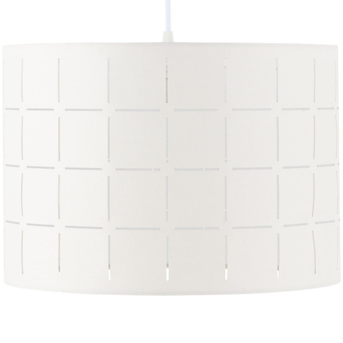 PENDELLEUCHTE LORAN, Weiß/Creme - Creme/Weiß, Textil (36/36/36cm) - KONSIMO®