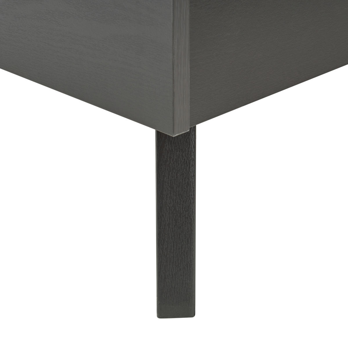 BETT 180/200cm Schwarz Monpazier - Schwarz, Naturmaterialen (180/200cm) - Beliani