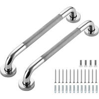 HALTEGRIFF – Silber – Edelstahl 304 – 30 cm – 2er-Pack - Silberfarben, Metall (31/4/14.5cm)
