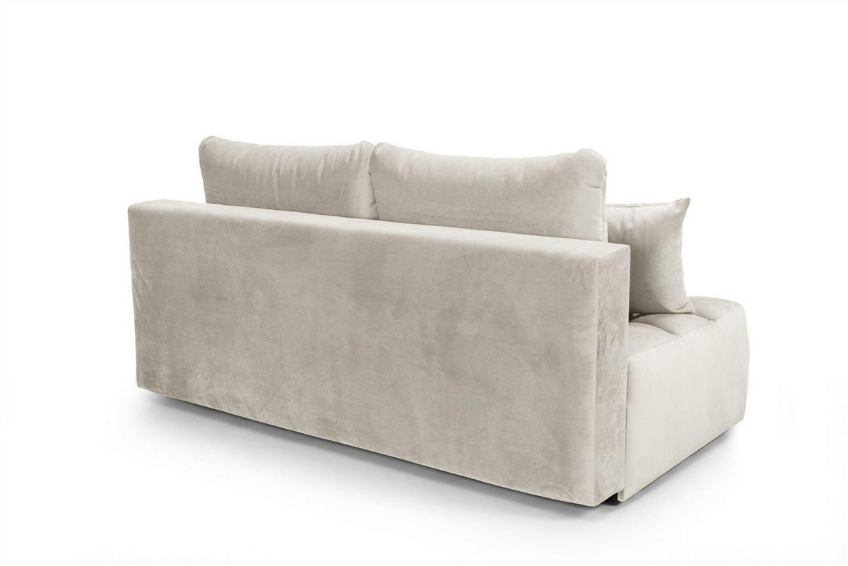 SCHLAFSOFA Nina - Beige, Holzwerkstoff/Textil (200/96/107cm) - Fun Möbel