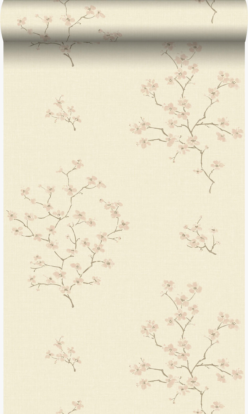 TAPETE Blüte 53 cm x 10.05 m - Beige, Papier (53/1000cm) - Origin Wallcoverings