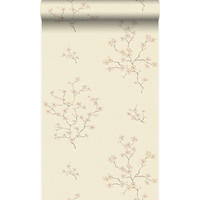 TAPETE Blüte 53 cm x 10.05 m - Beige, Papier (53/1000cm) - Origin Wallcoverings