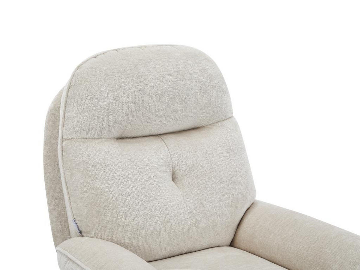 DREHSESSEL - Strukturstoff - Beige - ILMACA - Beige, Textil (90/99/78cm) - Vente-Unique
