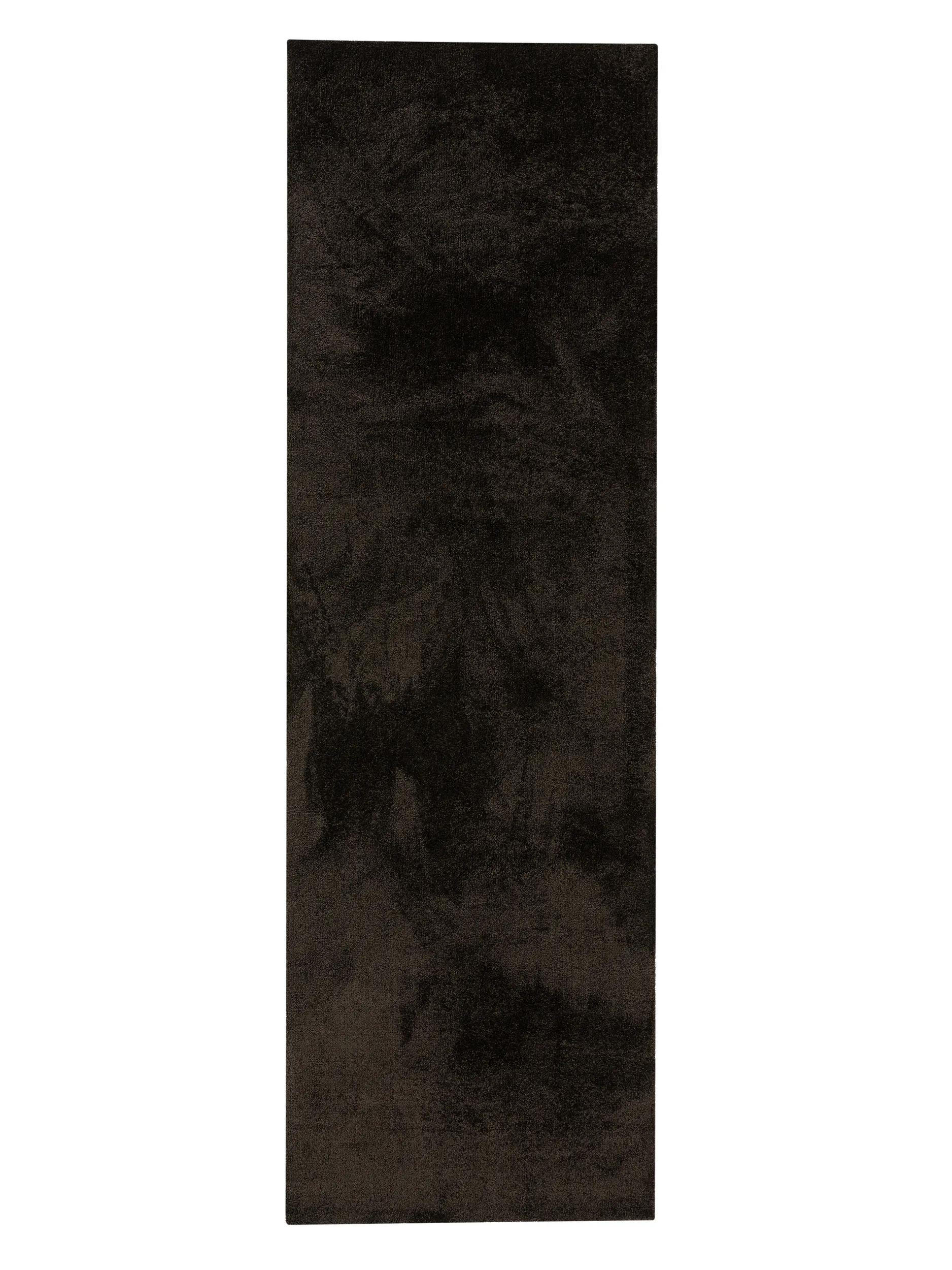 LÄUFER Nina waschbar 80/250 cm - Anthrazit, Kunststoff (80/250cm) - benuta Nest