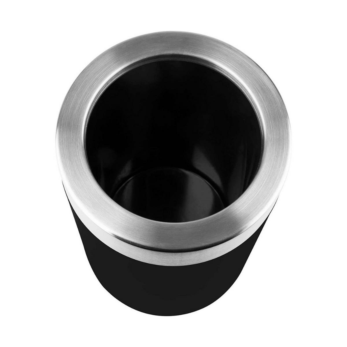 FLASCHENKÜHLER Schwarz Edelstahl 20 cm isoliert - Schwarz, Metall (12.5/20.5cm) - Emsa