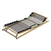 LATTENROST "Condor Zon", 120 x 200 cm, manuell & stufenlos verstellbar - Braun/Grün, Holz (120/200cm) - Hn8 Schlafsysteme
