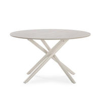 COUCHTISCH mit Metallbeinen 80/80/45 cm - Beige, Metall (90/80/45cm) - Calicosy