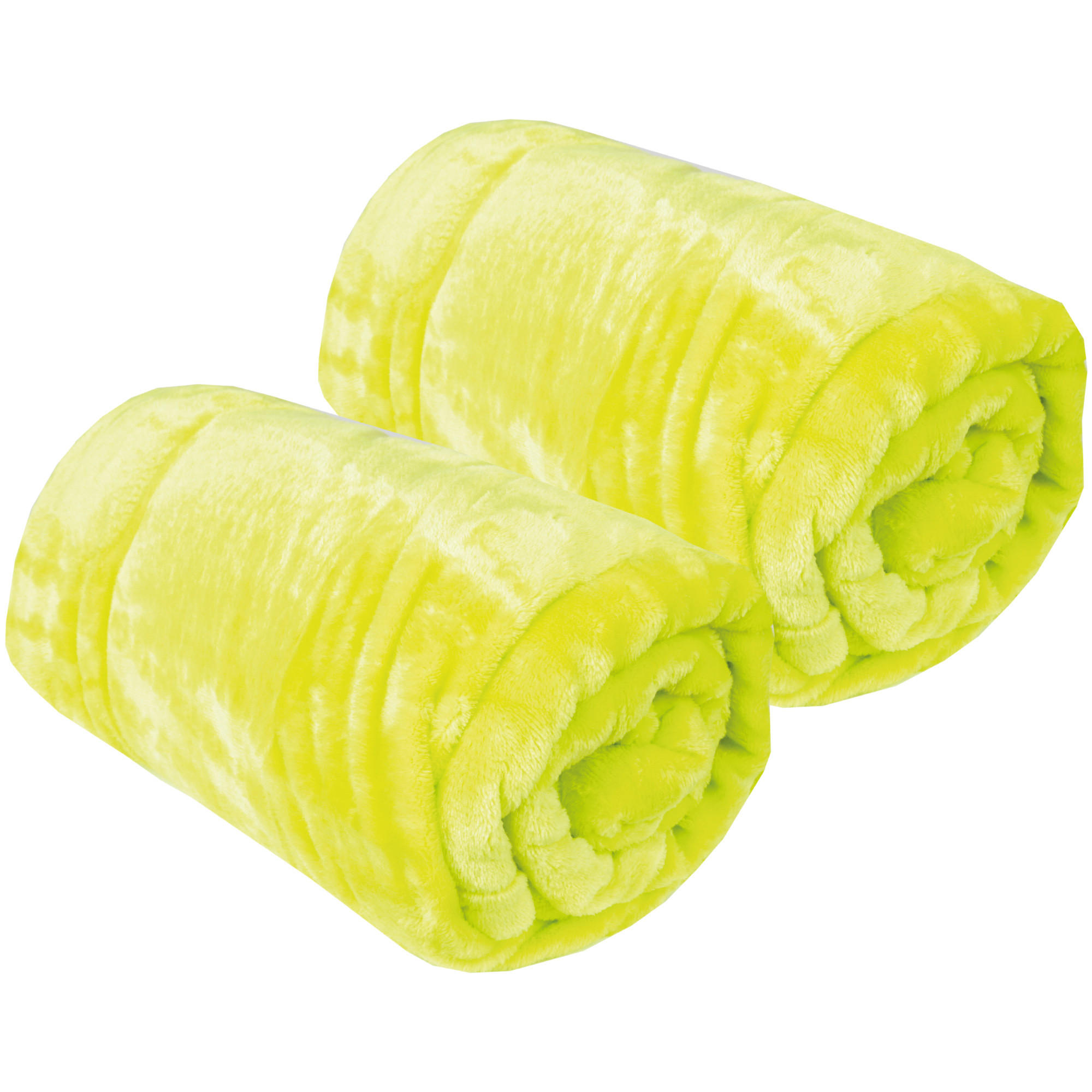 KUSCHELDECKE "Celina" 2er-Pack Grün 60x80 cm - Grün, Textil (60/80cm)