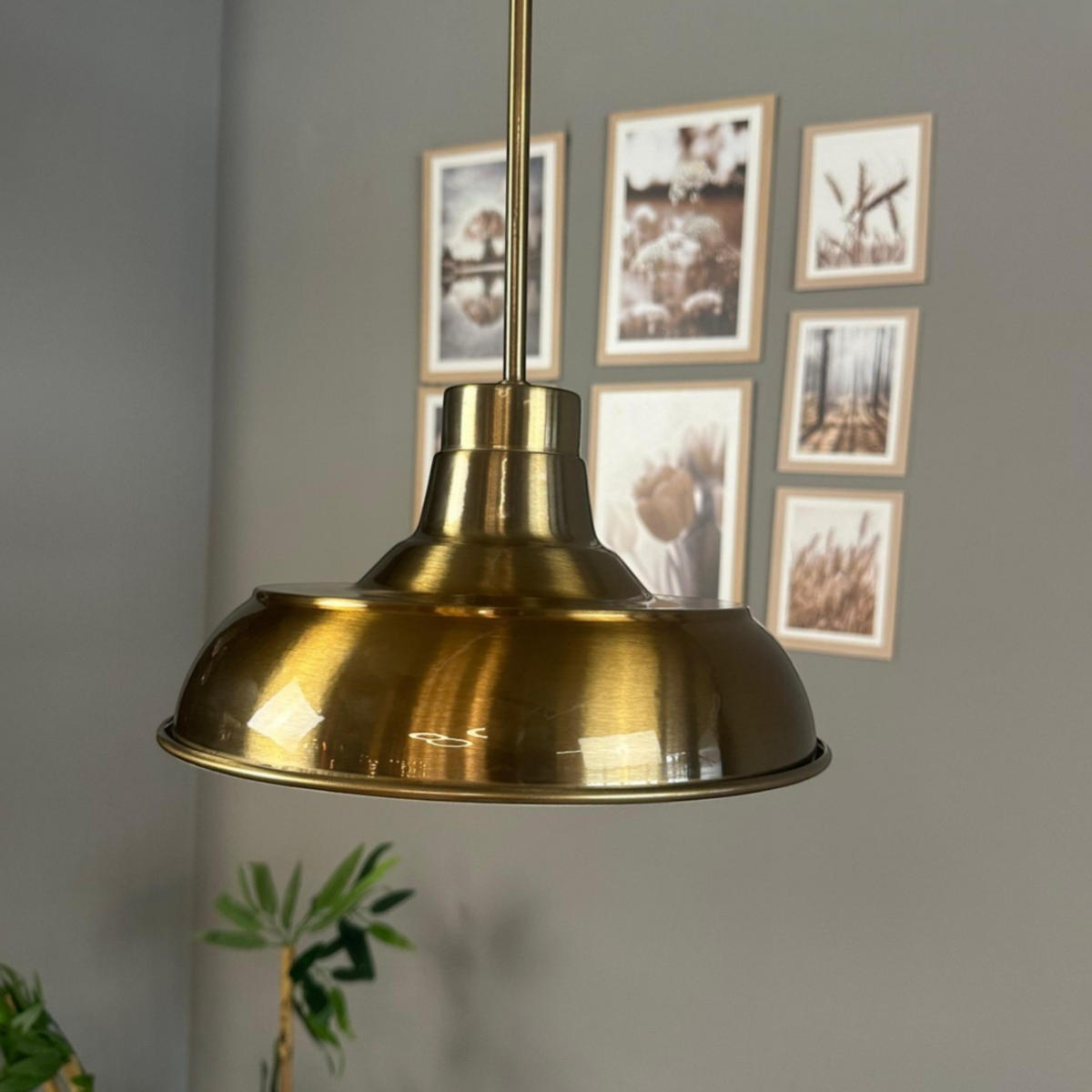 PENDELLEUCHTE IEVeluna - Messingfarben, Metall (26/26/25cm) - Bamyum