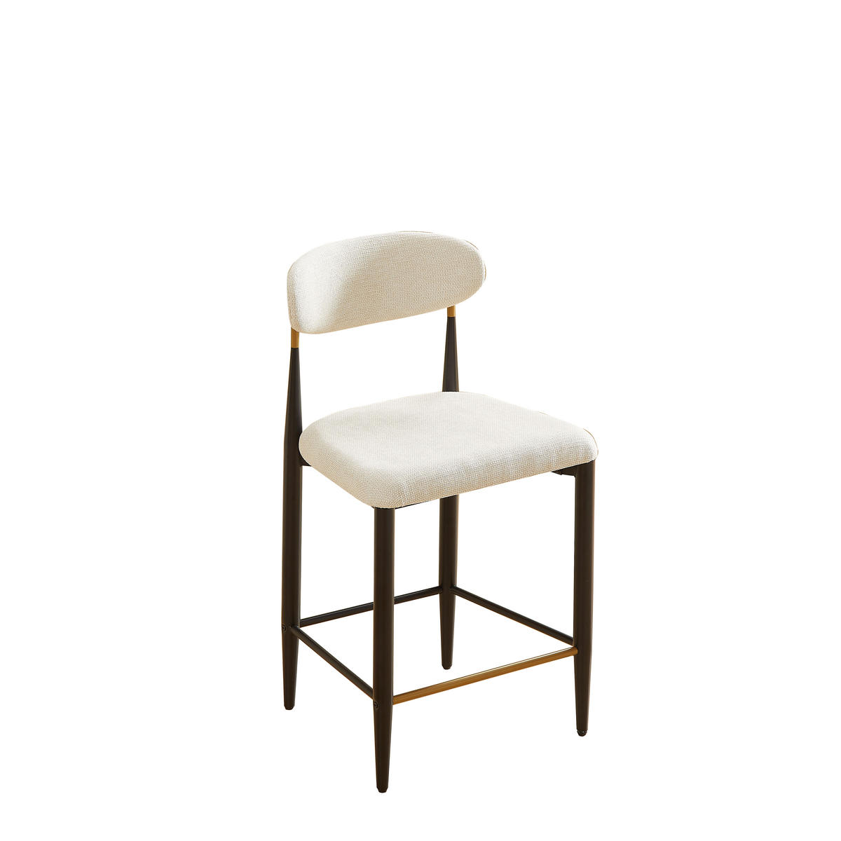 BARHOCKER 2er-Set Beige mit Rückenlehne und Fußstütze - Beige, Textil (51/94/50cm) - PANGIVO