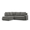 ECKSOFA LINKS MIT SCHLAFFUNKTION FORESTA, Hellgrau - Hellgrau, Textil (230/200cm) - Mebligo