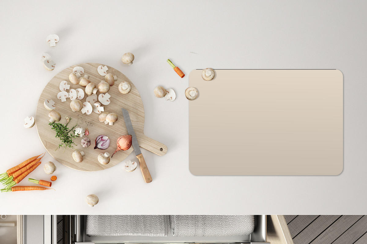 PLATZSETS 6er-Set Beige - Unifarben 45x30 cm Tischset - Beige, Kunststoff (0.3/45/30cm) - MuchoWow