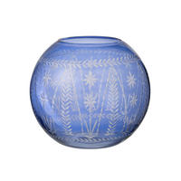 VASE TARIFA - Glas - Blau - Ø 27 cm - Blau, Glas (27/26cm) - J-Line